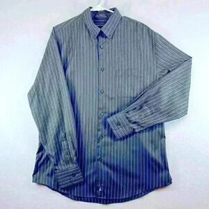 Nordstrom Shirt Men’s Large SmartCare Long Sleeve Striped Button Shirt